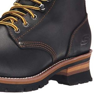 skechers usa men's cascades logger boot